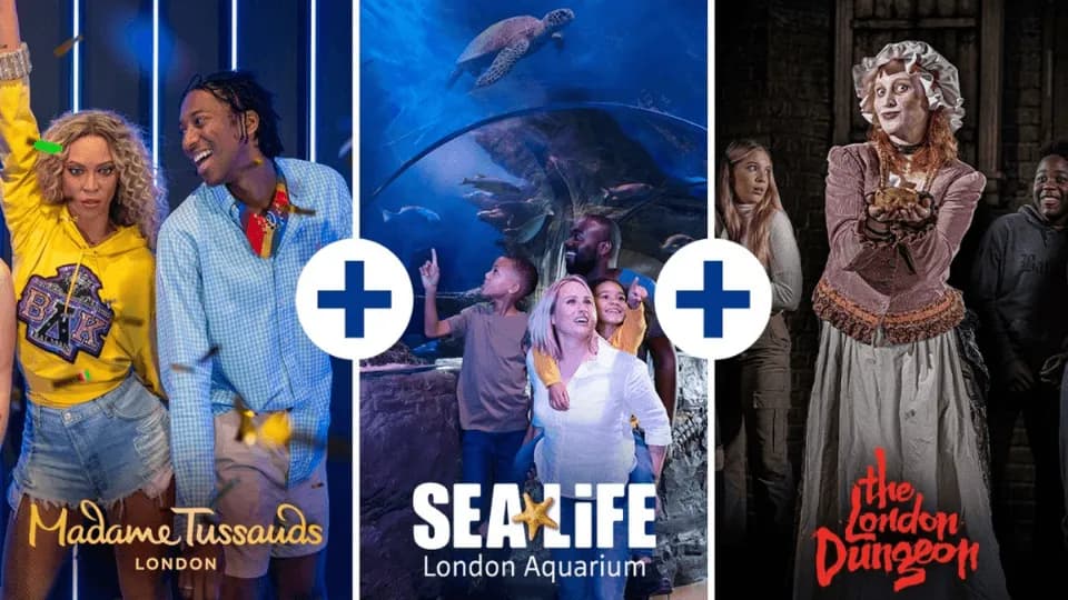 London Dungeon, SEA LIFE London & Madame Tussauds – 3 way ticket - Image 1